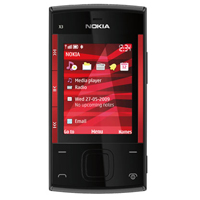   Nokia X3 black red  