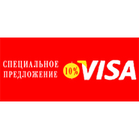   +10%*    Visa