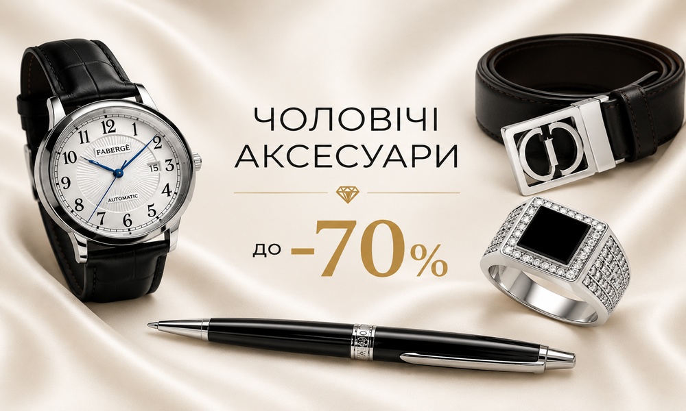 Чоловічі аксесуари — до -70%