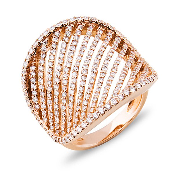 Золота каблучка з діамантами 1,36 карата Lurie Jewelry R38268A0