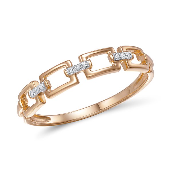 Золота каблучка з 9 діамантами Lurie Jewelry