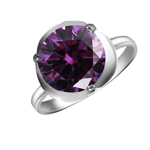 Срібна каблучка з аметистом Lurie Jewelry