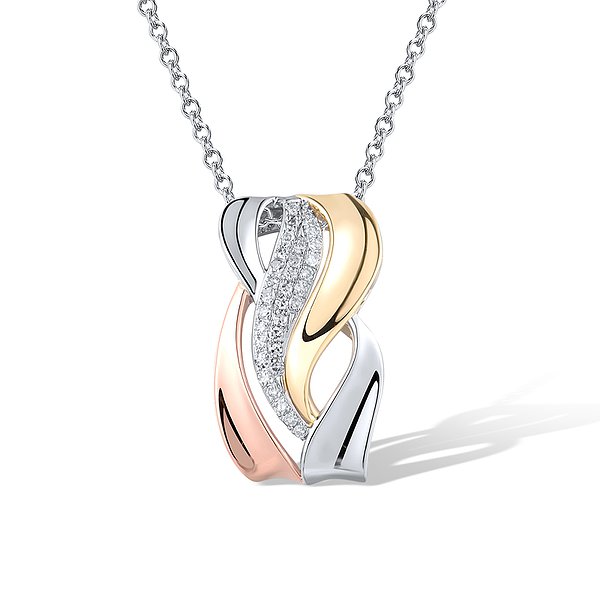 Кулон із комбінованого золота з 32 діамантами Lurie Jewelry